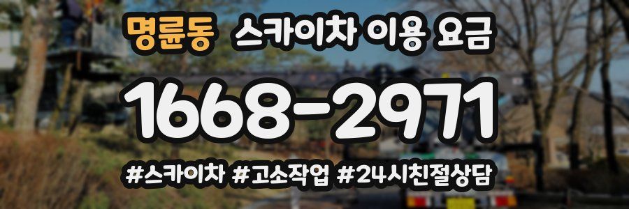 명륜동 스카이차 이용 요금