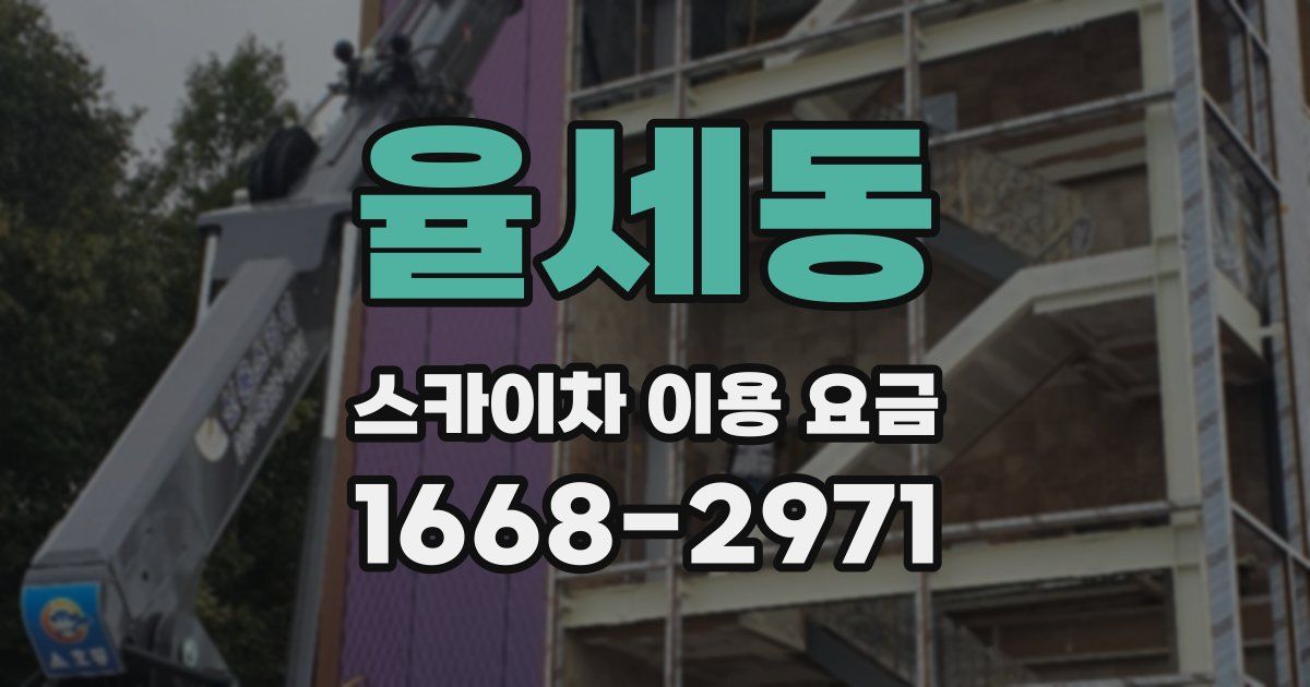 율세동 스카이차 이용 요금