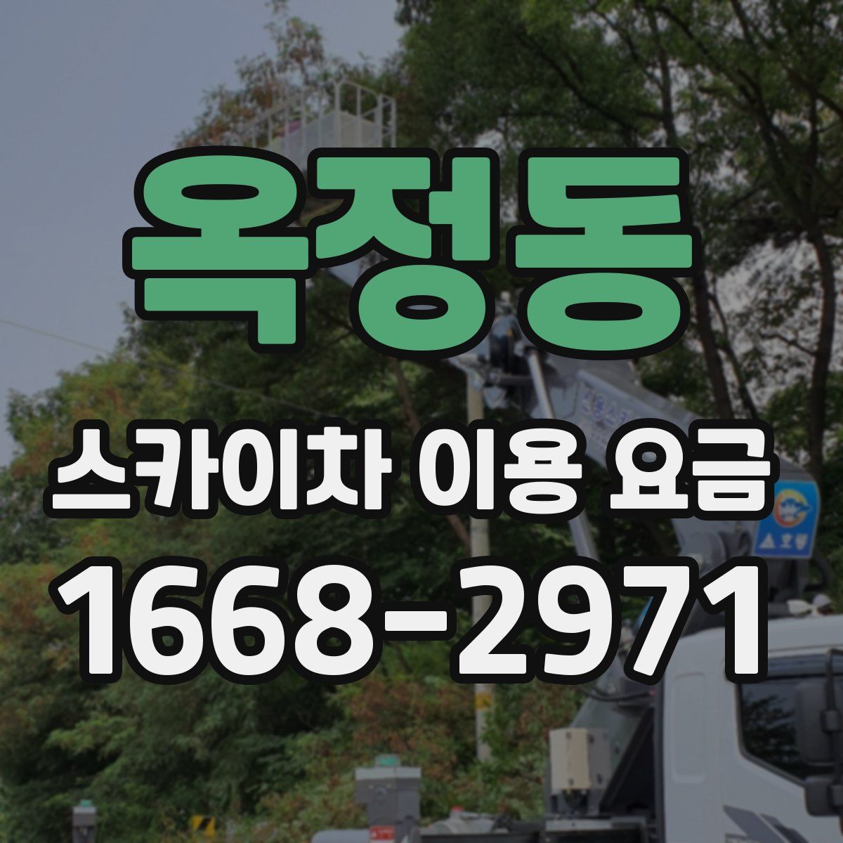 옥정동 스카이차 이용 요금