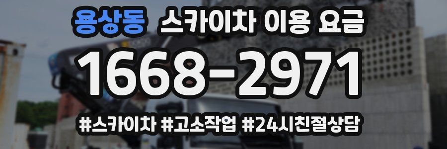 용상동 스카이차 이용 요금