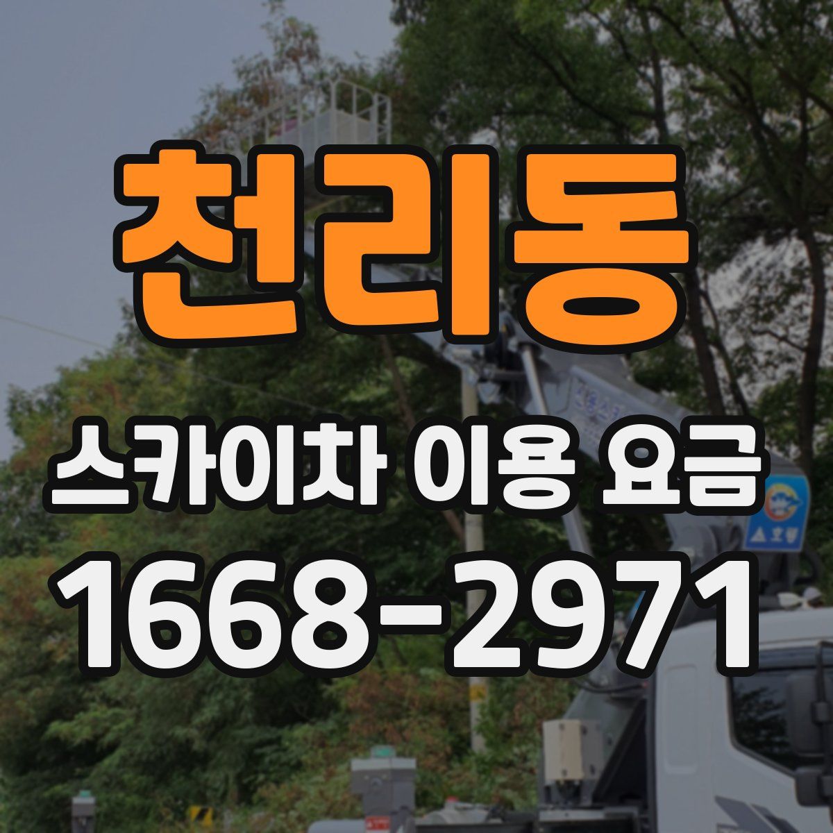 천리동 스카이차 이용 요금