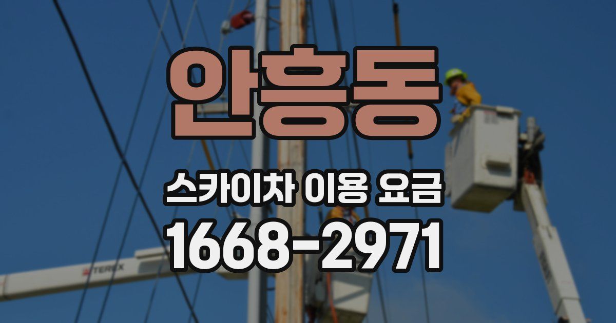 안흥동 스카이차 이용 요금