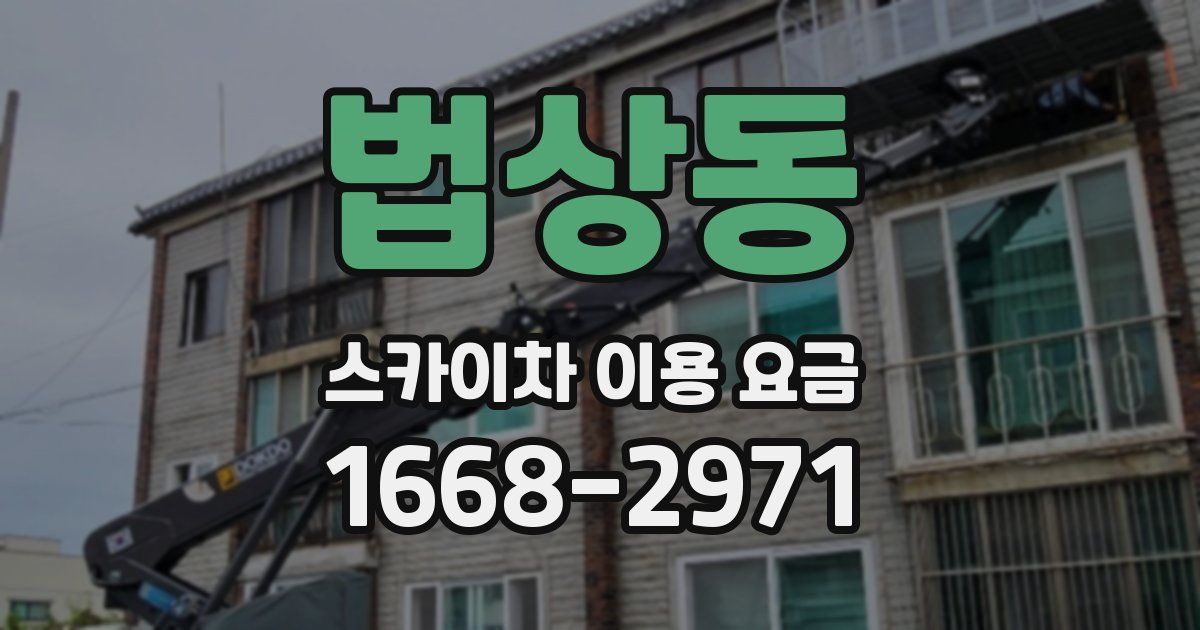법상동 스카이차 이용 요금