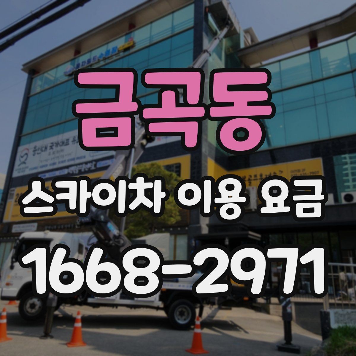 금곡동 스카이차 이용 요금 알아볼 때 먼저 확인할 것