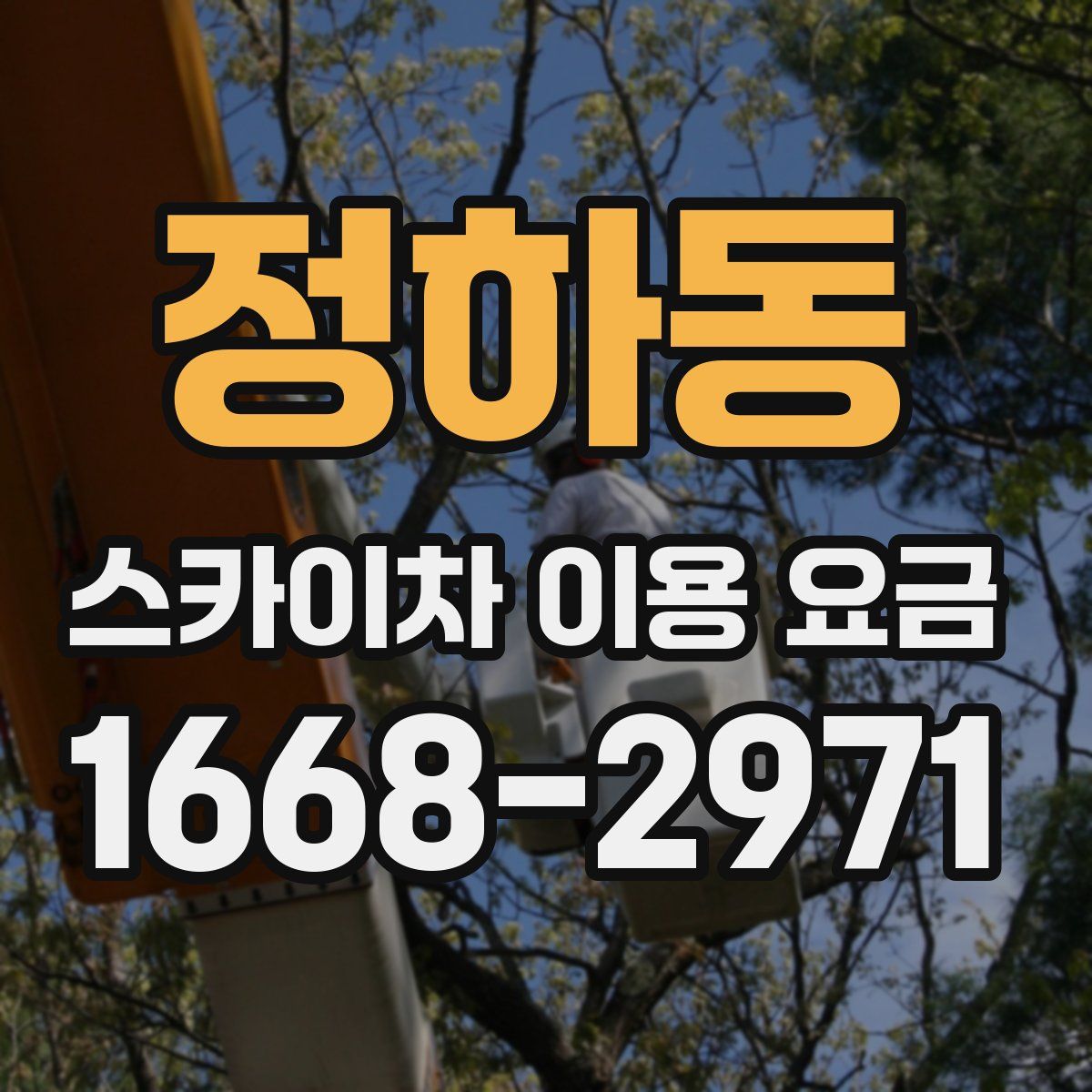 정하동 스카이차 이용 요금