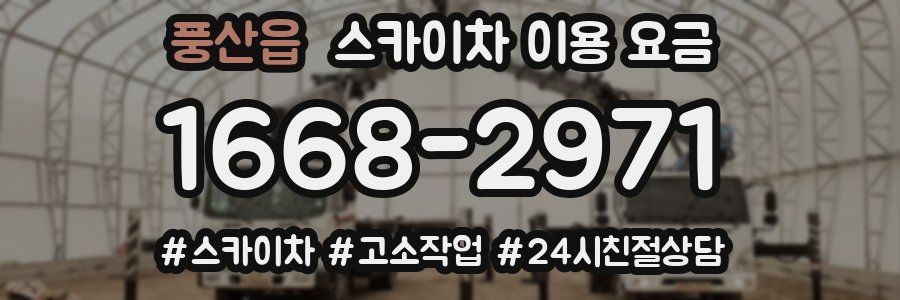 풍산읍 스카이차 이용 요금