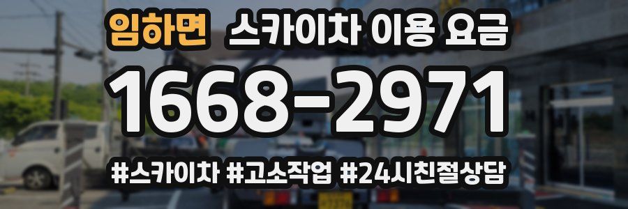 임하면 스카이차 이용 요금