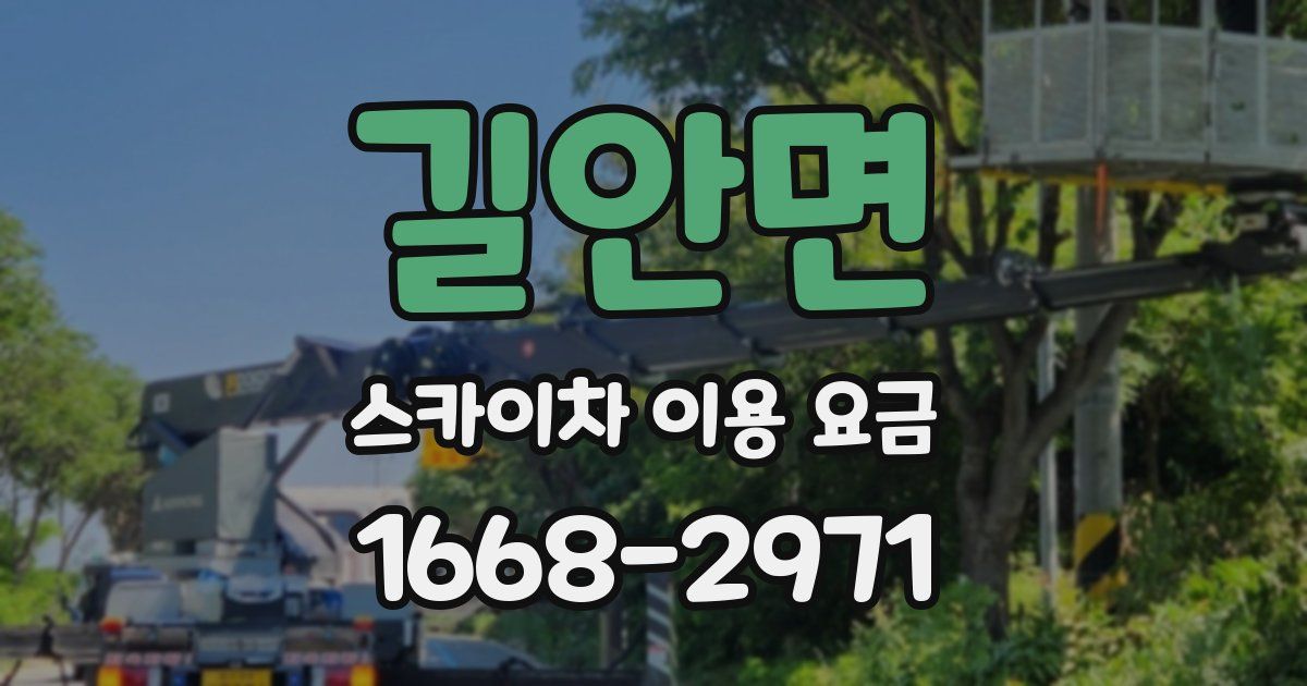 길안면 스카이차 이용 요금