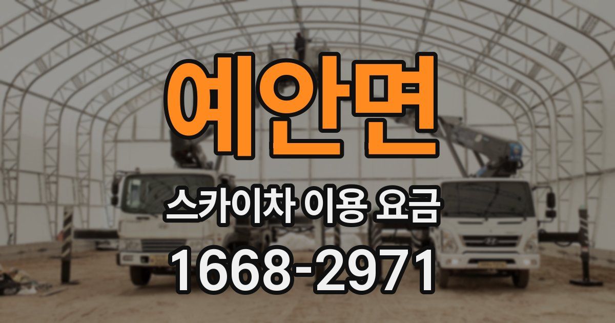 예안면 스카이차 이용 요금