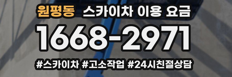 원평동 스카이차 이용 요금