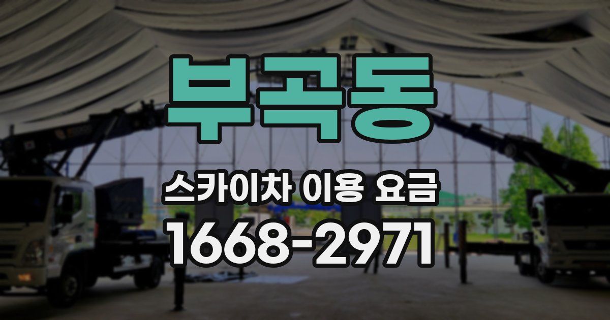 부곡동 스카이차 이용 요금