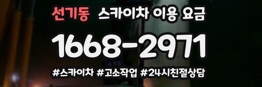 선기동 스카이차 이용 요금