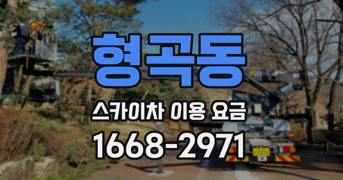 형곡동 스카이차 이용 요금