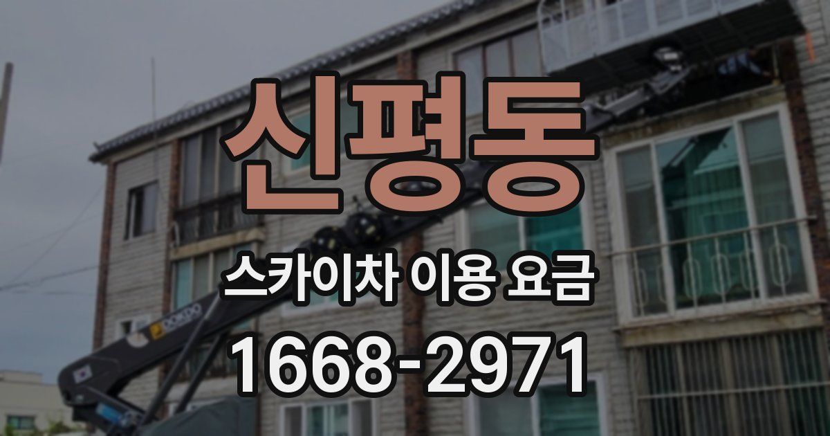 신평동 스카이차 이용 요금