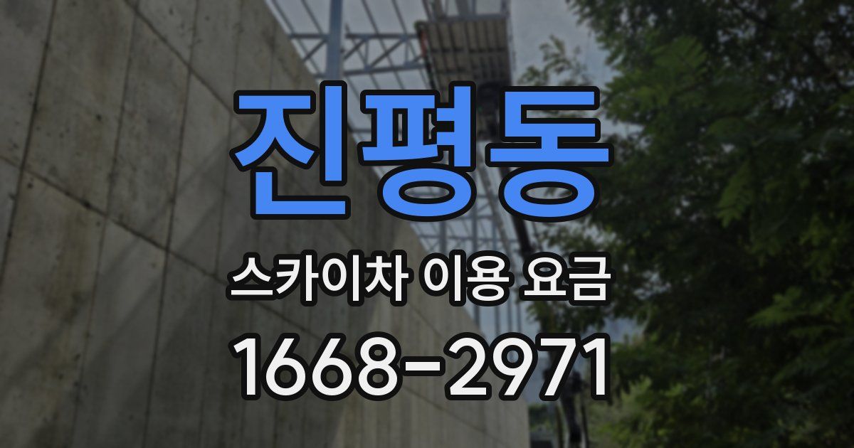 진평동 스카이차 이용 요금