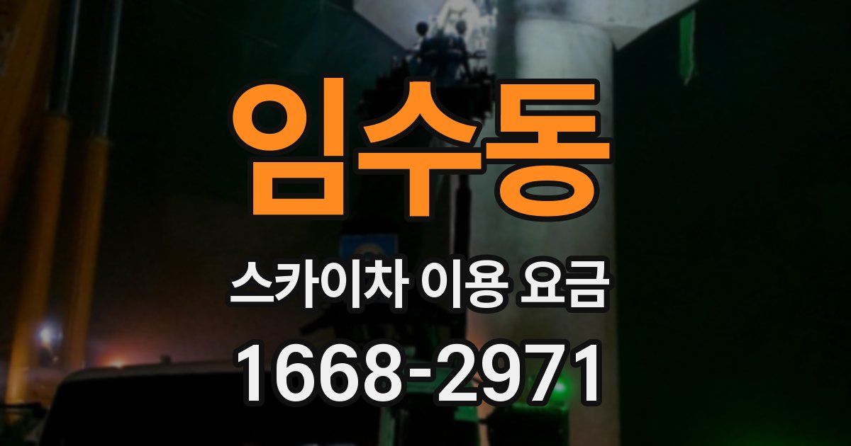 임수동 스카이차 이용 요금