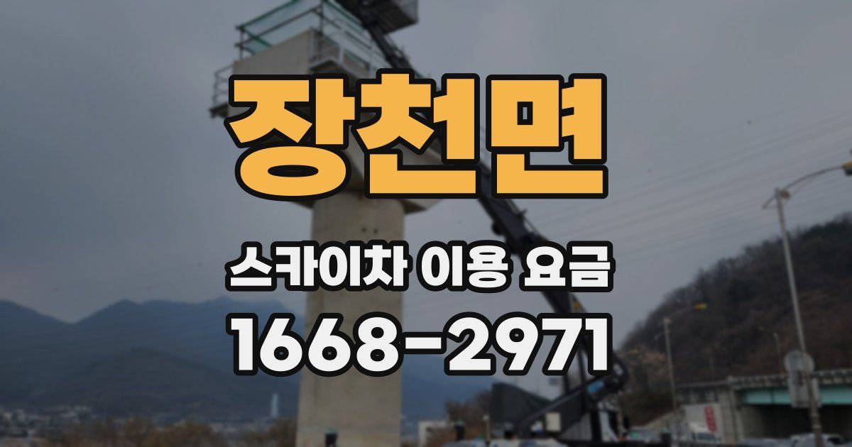 장천면 스카이차 이용 요금