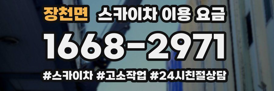 장천면 스카이차 이용 요금