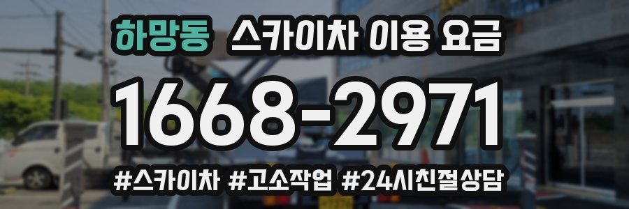 하망동 스카이차 이용 요금