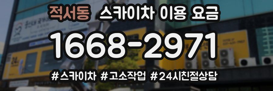 적서동 스카이차 이용 요금