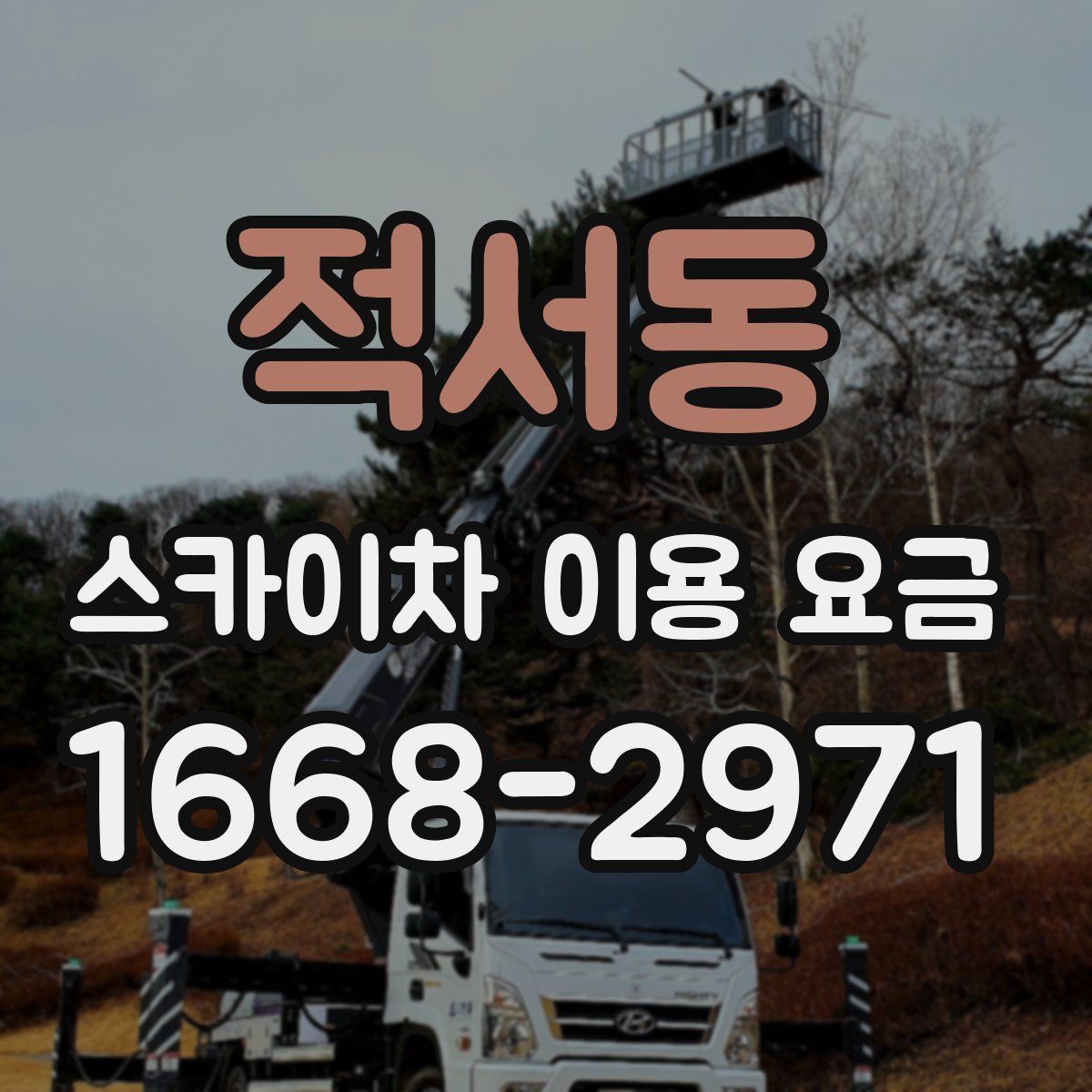 적서동 스카이차 이용 요금