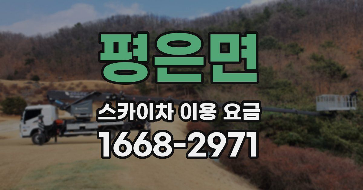 평은면 스카이차 이용 요금