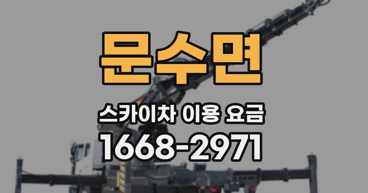 문수면 스카이차 이용 요금