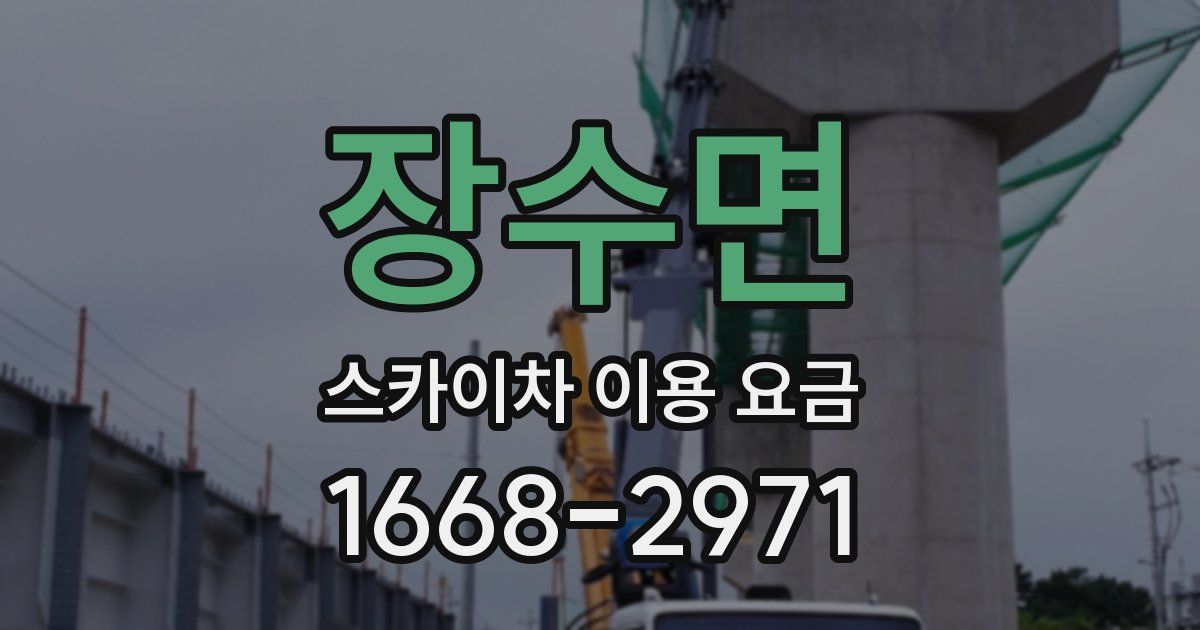 장수면 스카이차 이용 요금