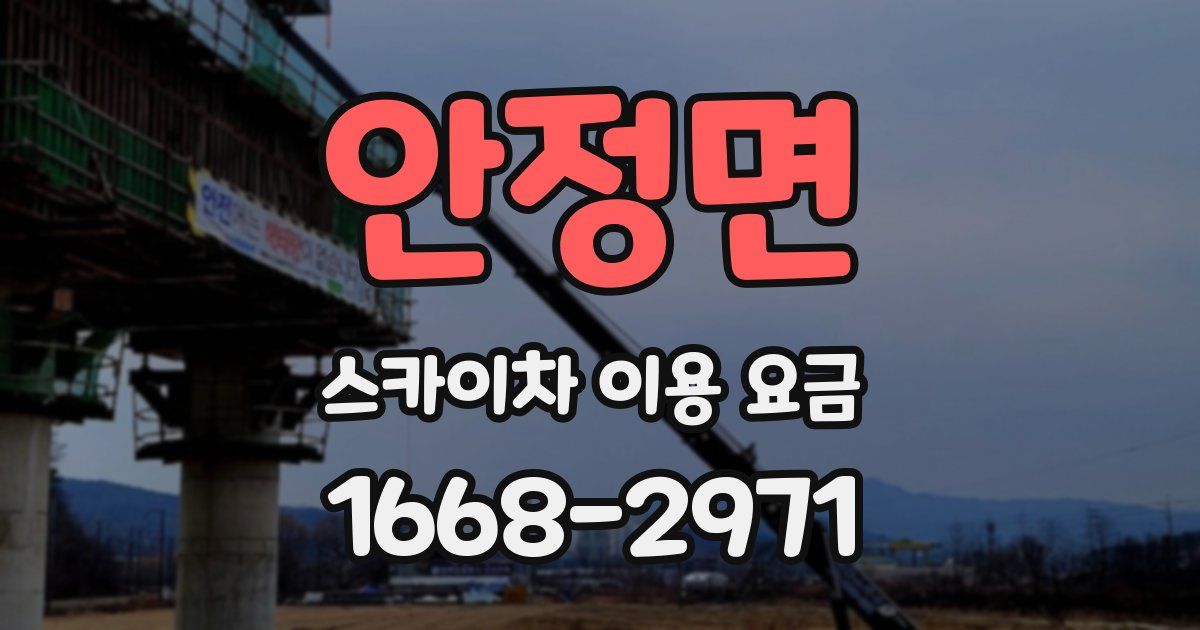 안정면 스카이차 이용 요금