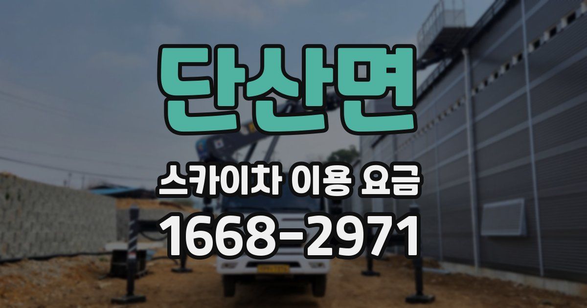 단산면 스카이차 이용 요금