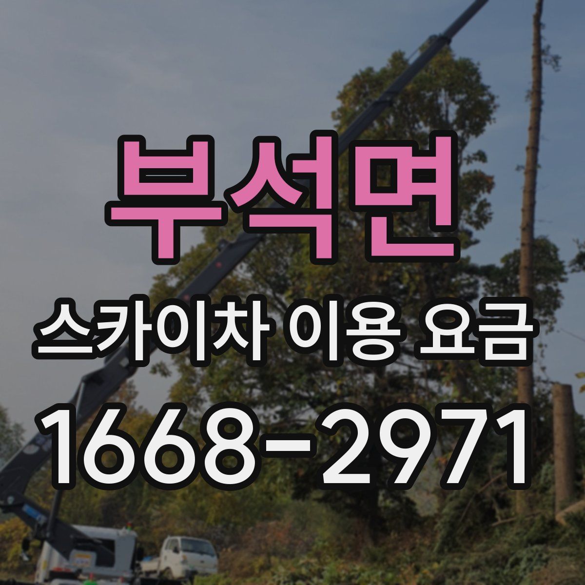 부석면 스카이차 이용 요금