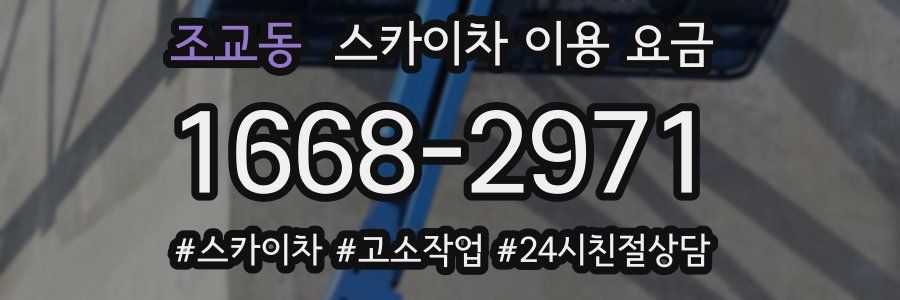 조교동 스카이차 이용 요금