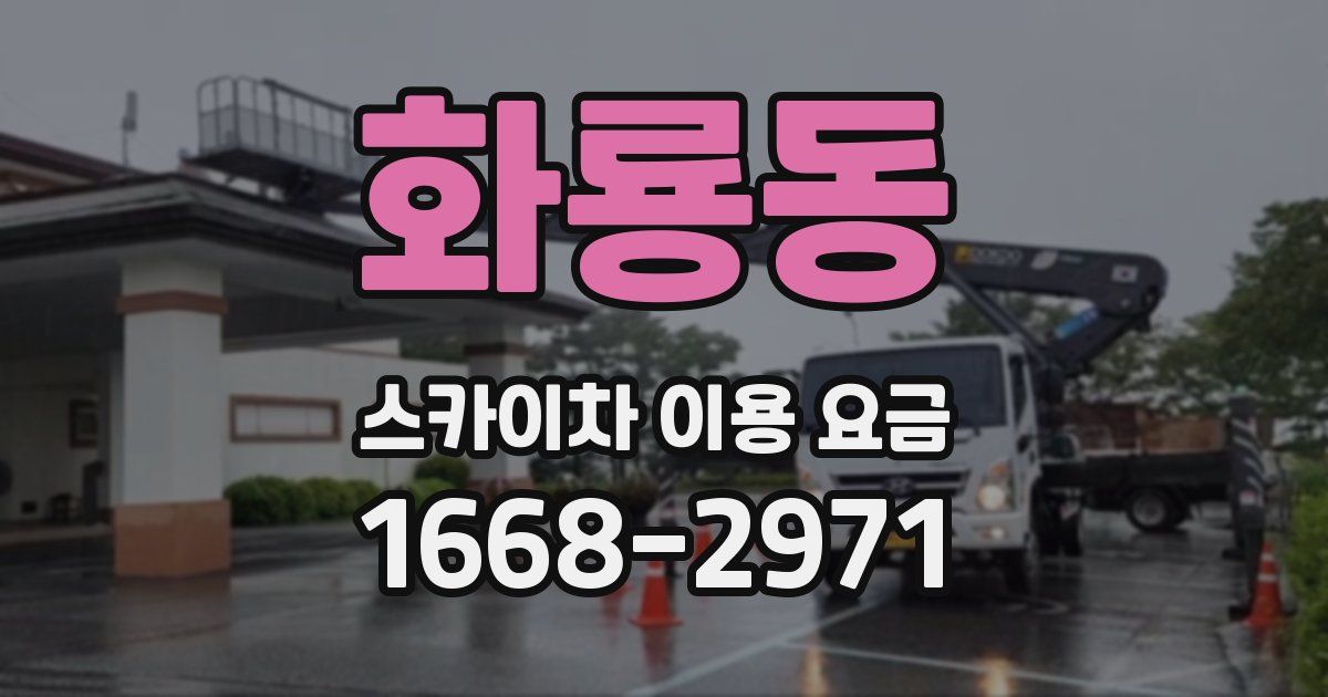 화룡동 스카이차 이용 요금
