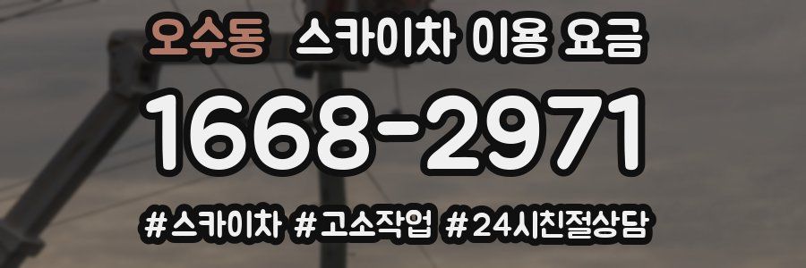 오수동 스카이차 이용 요금
