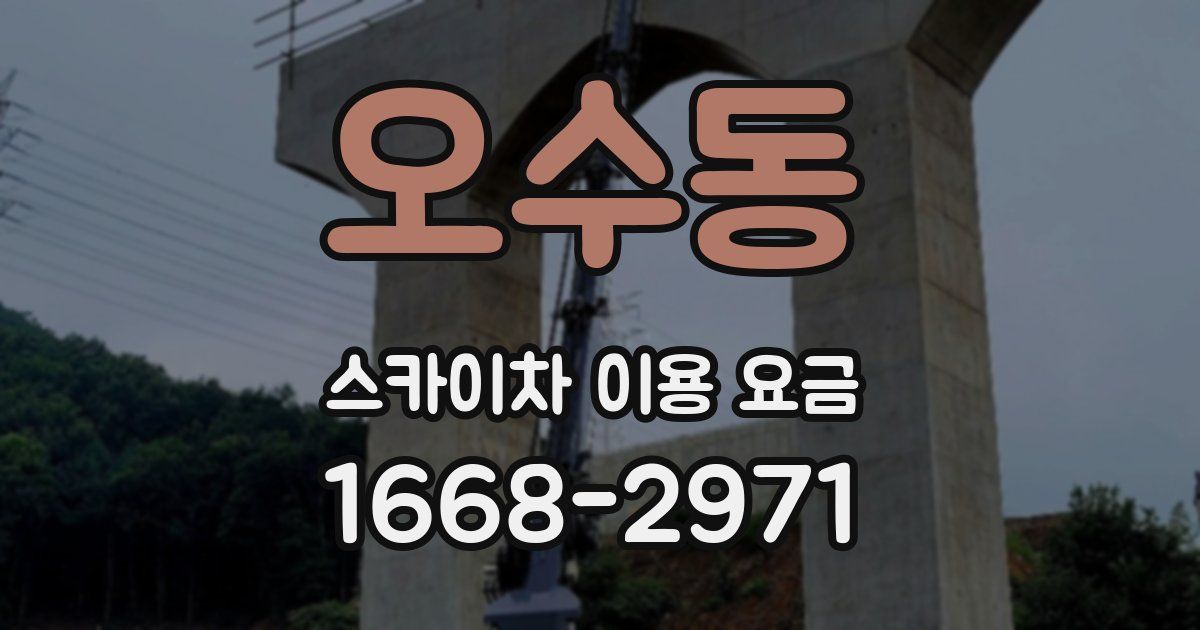 오수동 스카이차 이용 요금