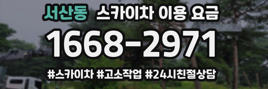 서산동 스카이차 이용 요금