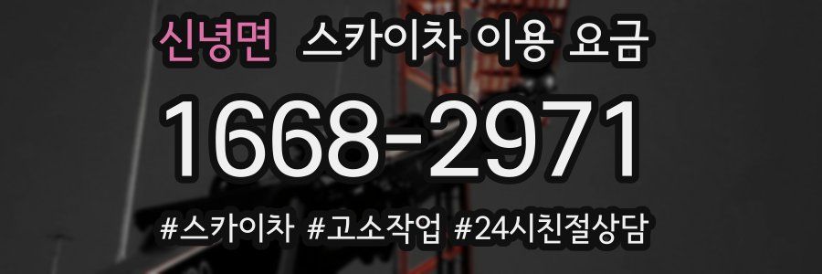 신녕면 스카이차 이용 요금