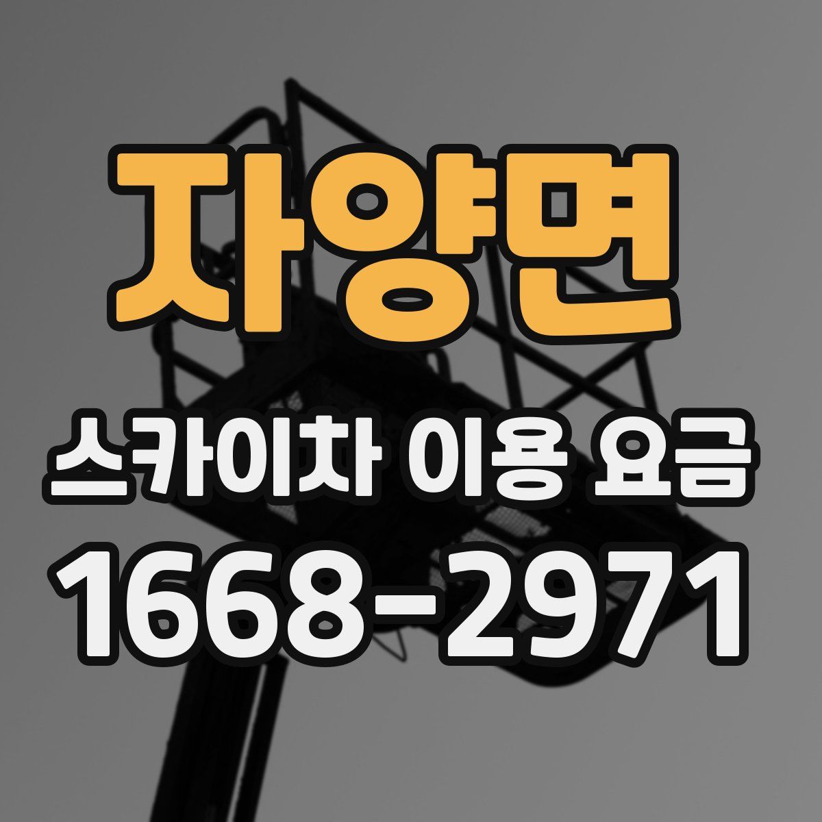 자양면 스카이차 이용 요금