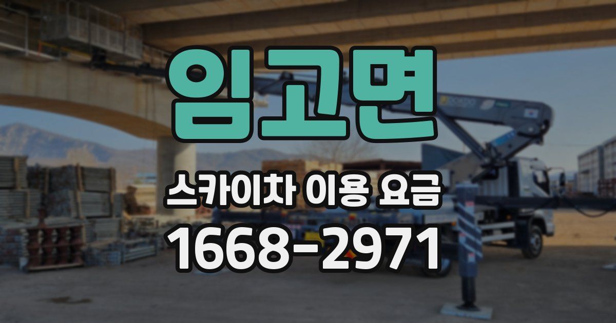 임고면 스카이차 이용 요금