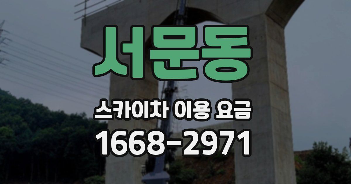 서문동 스카이차 이용 요금