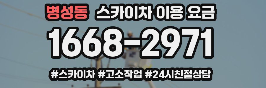 병성동 스카이차 이용 요금