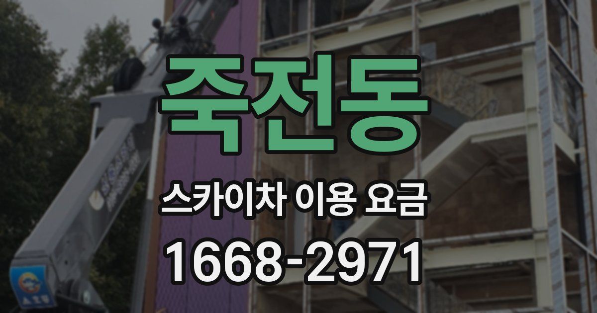 죽전동 스카이차 이용 요금