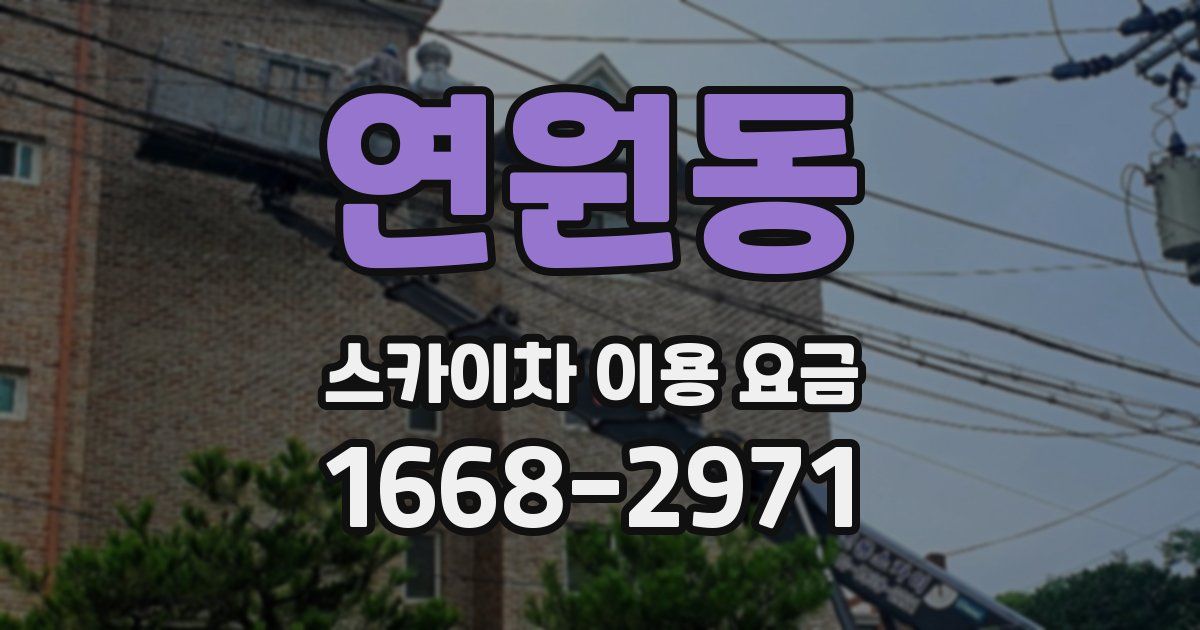 연원동 스카이차 이용 요금