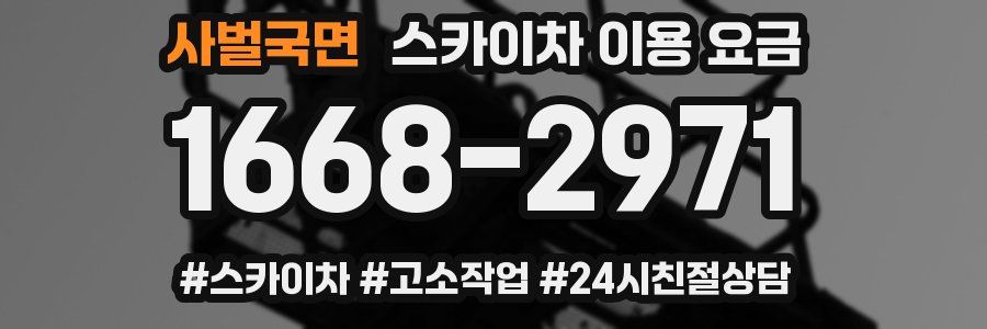 사벌국면 스카이차 이용 요금
