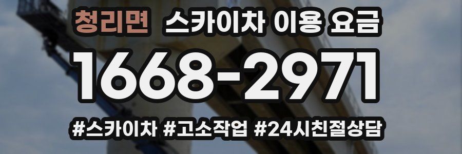 청리면 스카이차 이용 요금