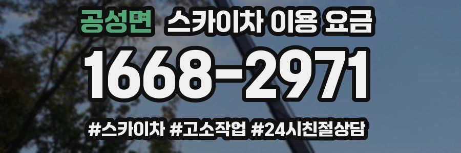 공성면 스카이차 이용 요금