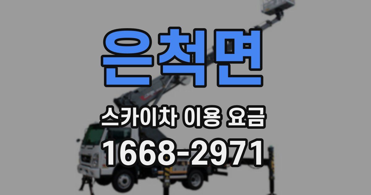 은척면 스카이차 이용 요금