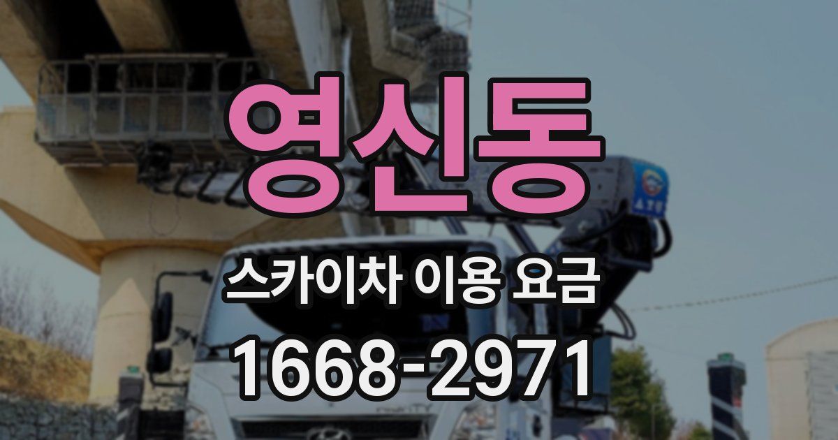 영신동 스카이차 이용 요금