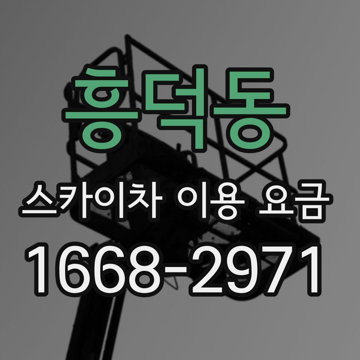흥덕동 스카이차 이용 요금