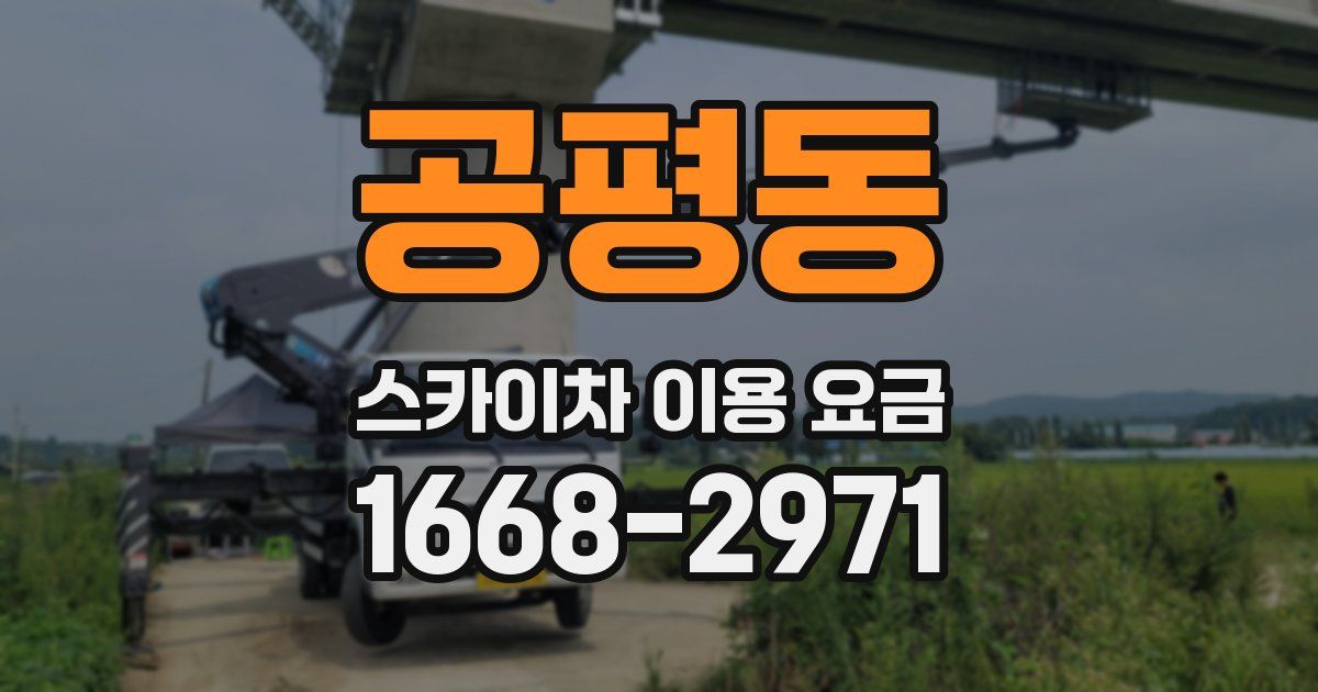공평동 스카이차 이용 요금